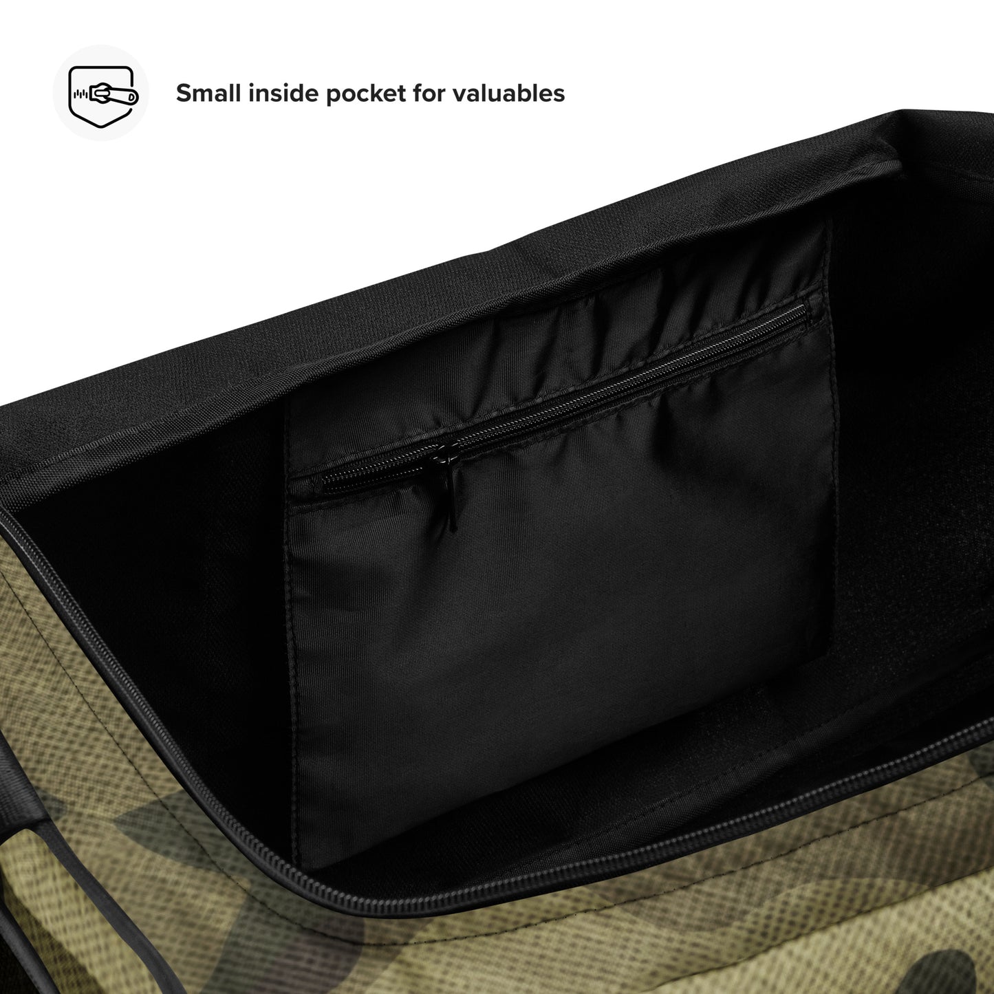 Sac de sport camouflage | Tissu vert camouflage