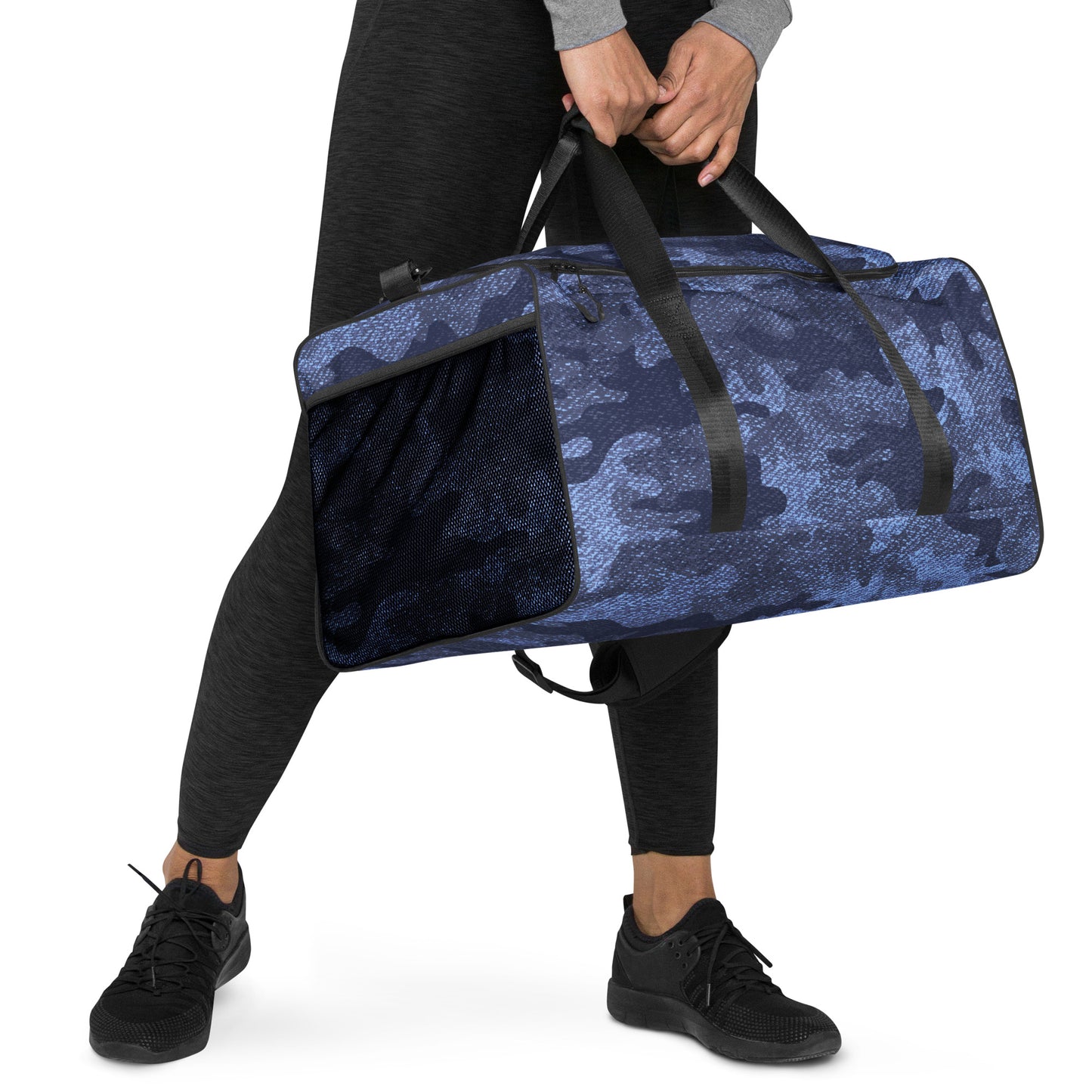 Camo Duffle Bag | Blue Denim Camouflage