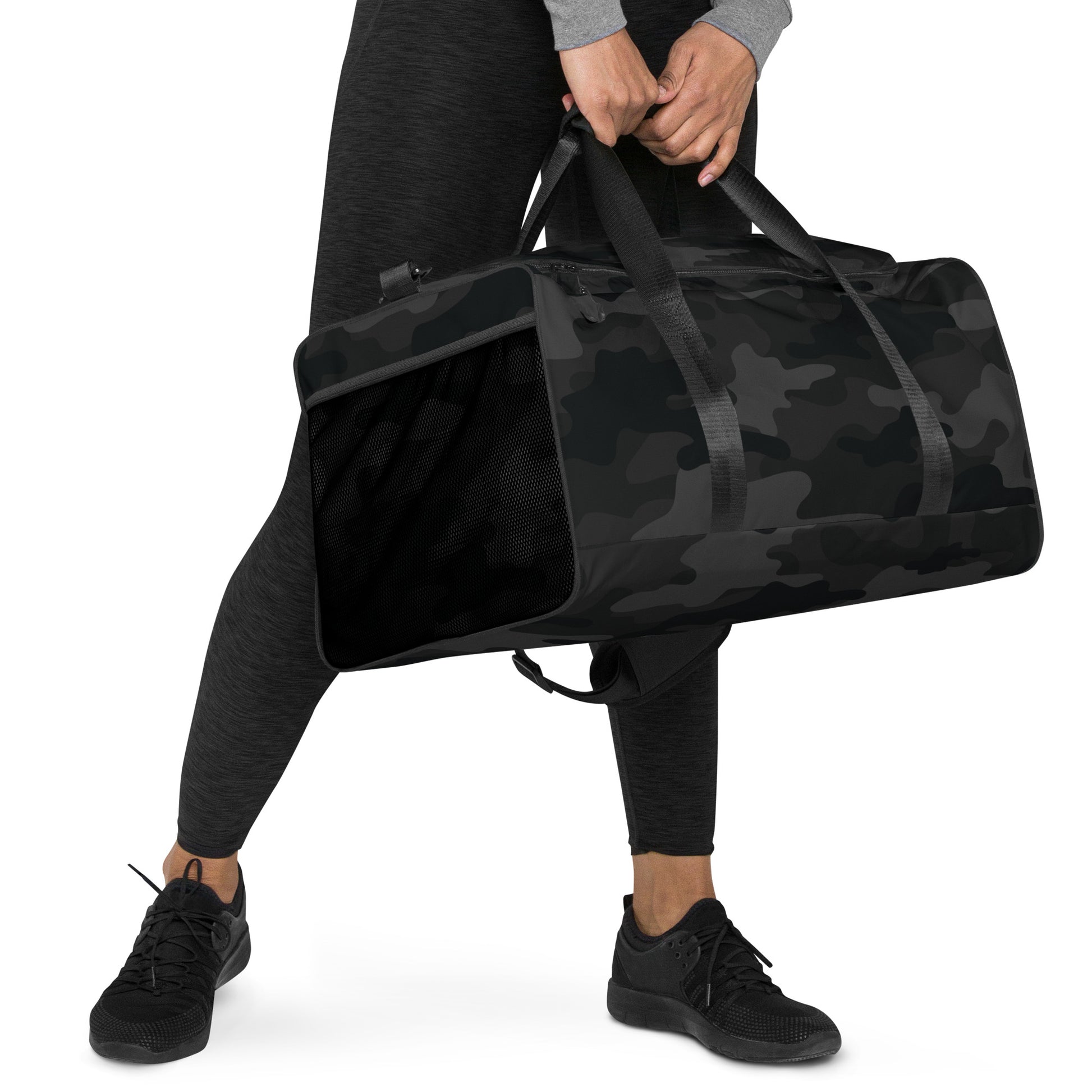 Camo Duffle Bag | Black Camouflage