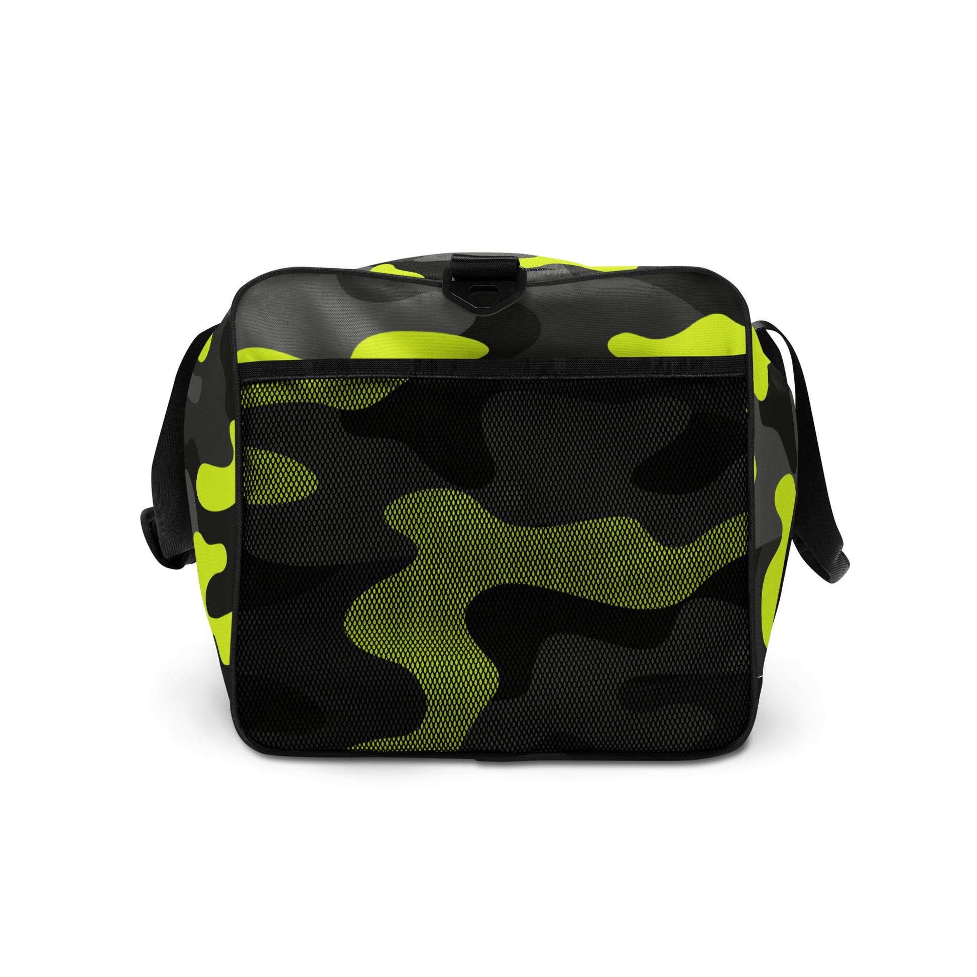 Camo Duffle Bag | Black, Gray & Yellow Camouflage