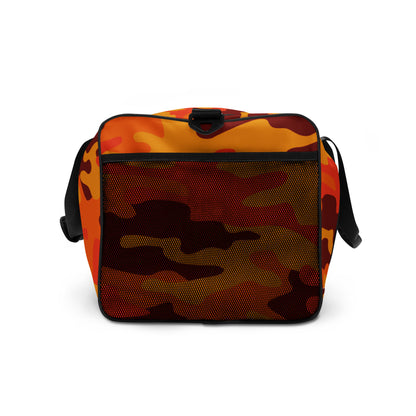 Camo Duffle Bag | Orange & Red Camouflage