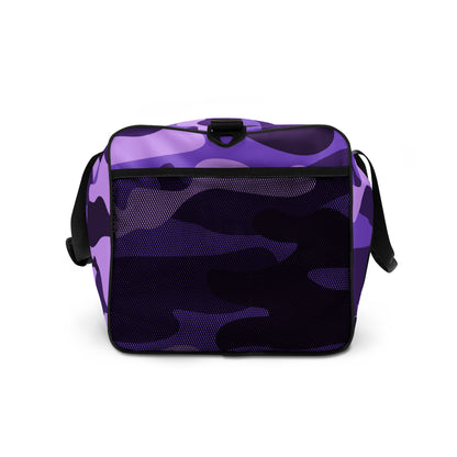 Camo Duffle Bag | Purple, Blue & Mauve Camouflage