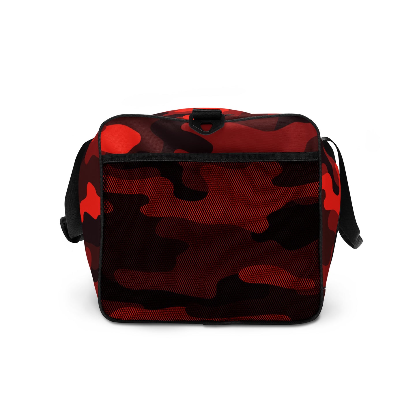 Camo Duffle Bag | Scarlet Red & Black Camouflage