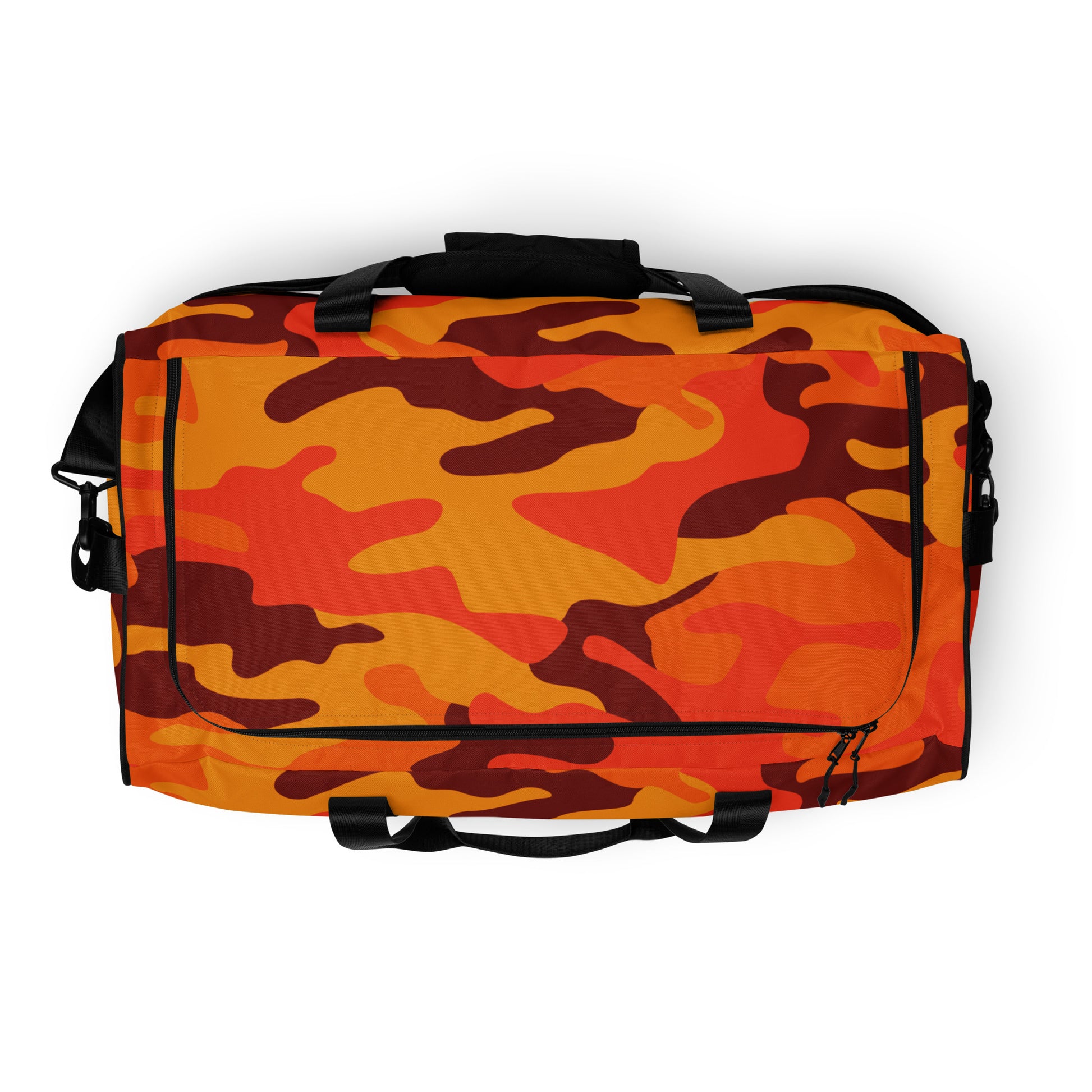 Camo Duffle Bag | Orange & Red Camouflage