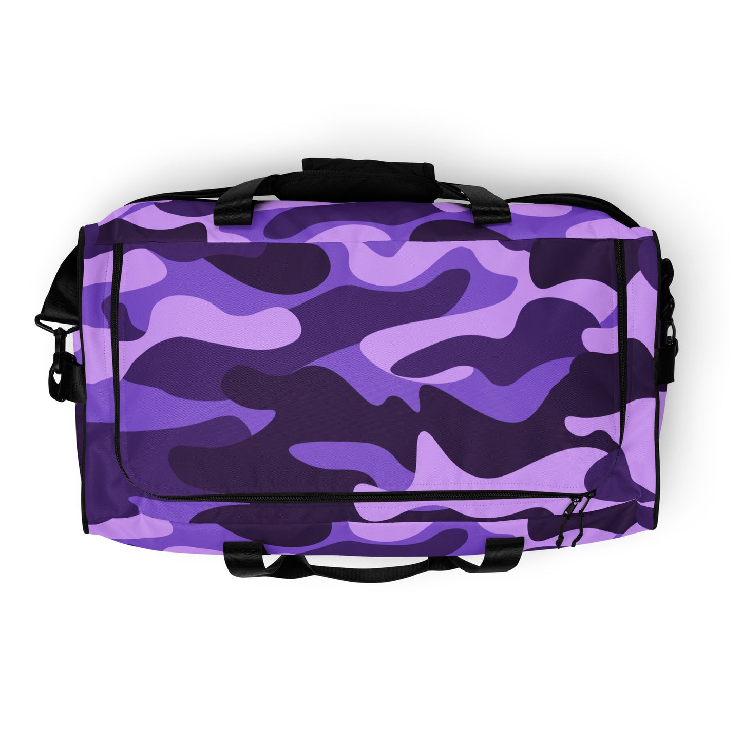 Camo Duffle Bag | Purple, Blue & Mauve Camouflage