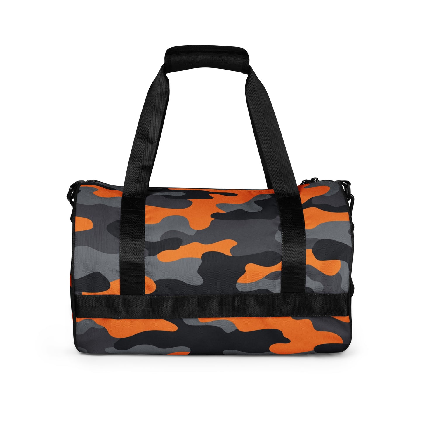 Camo Gym Bag | Orange, Black & Gray Camouflage