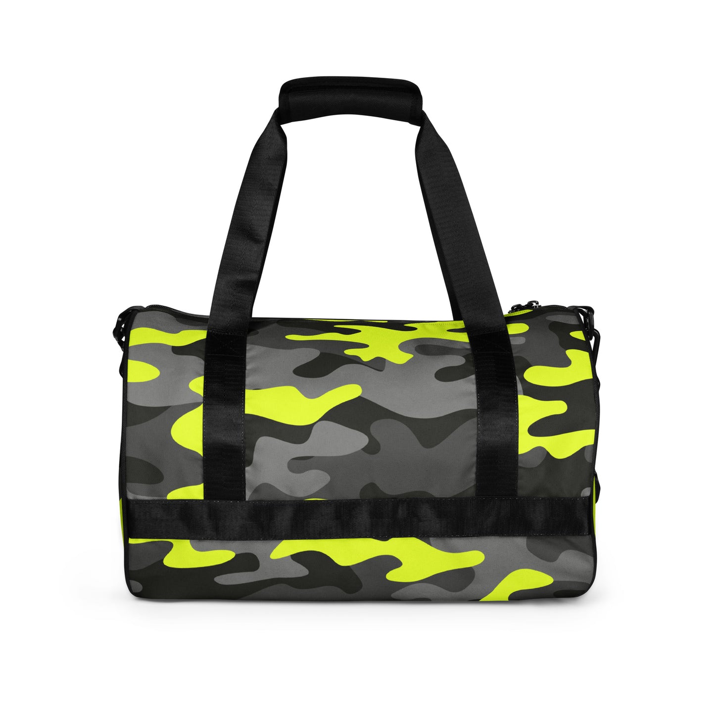 Camo Gym Bag | Black, Gray & Yellow Camouflage