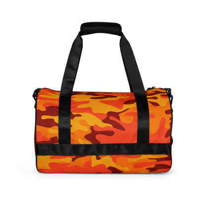 Camo Gym Bag | Orange & Red Camouflage