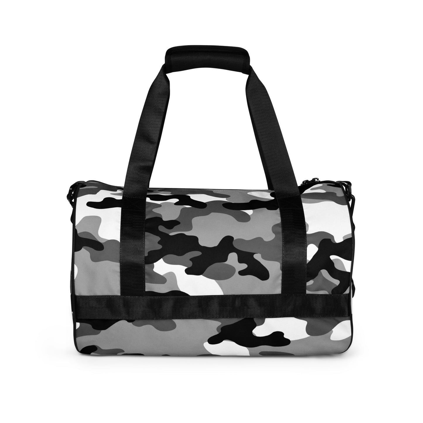 Camo Gym Bag | Black, White & Gray Camouflage