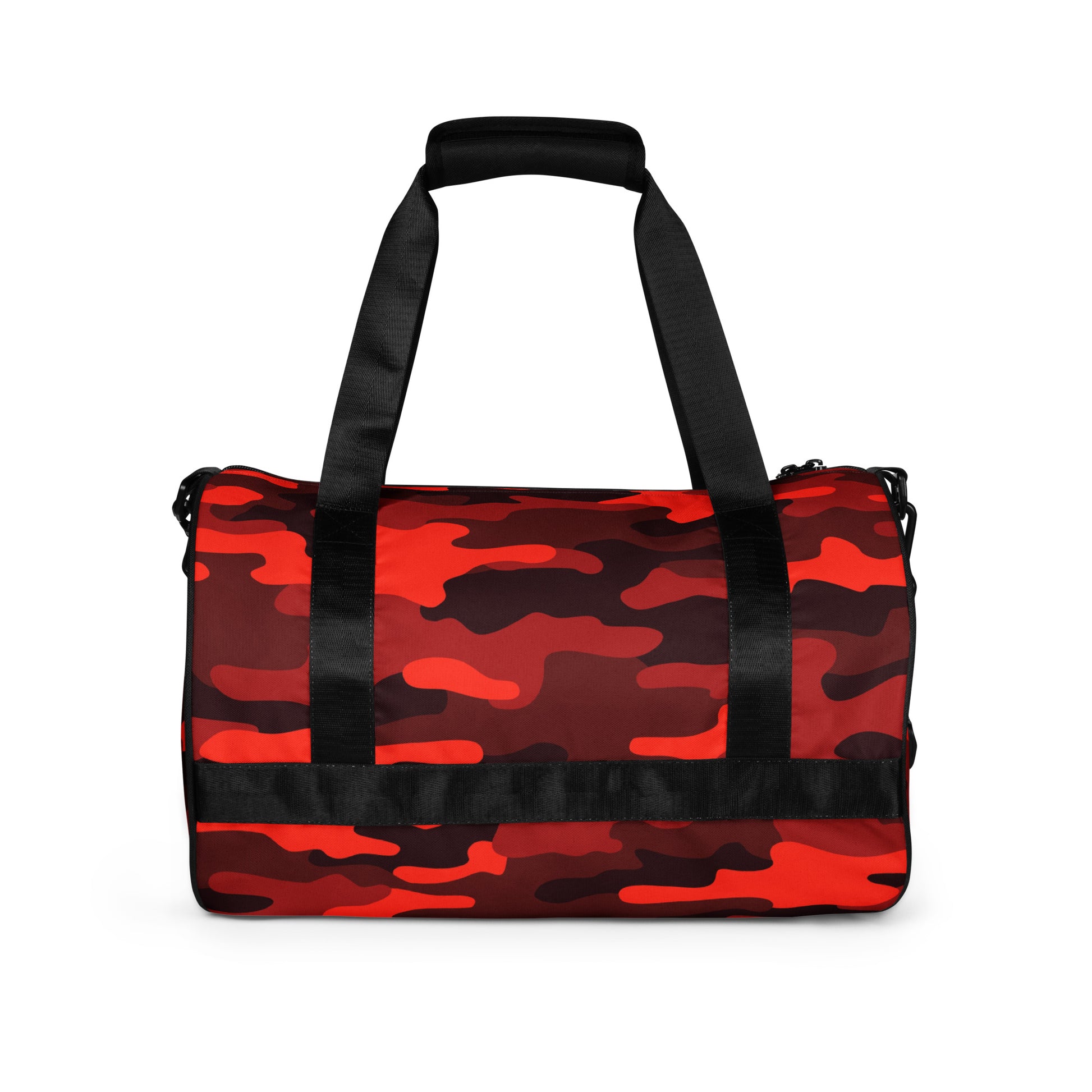 Camo Gym Bag | Scarlet Red & Black Camouflage