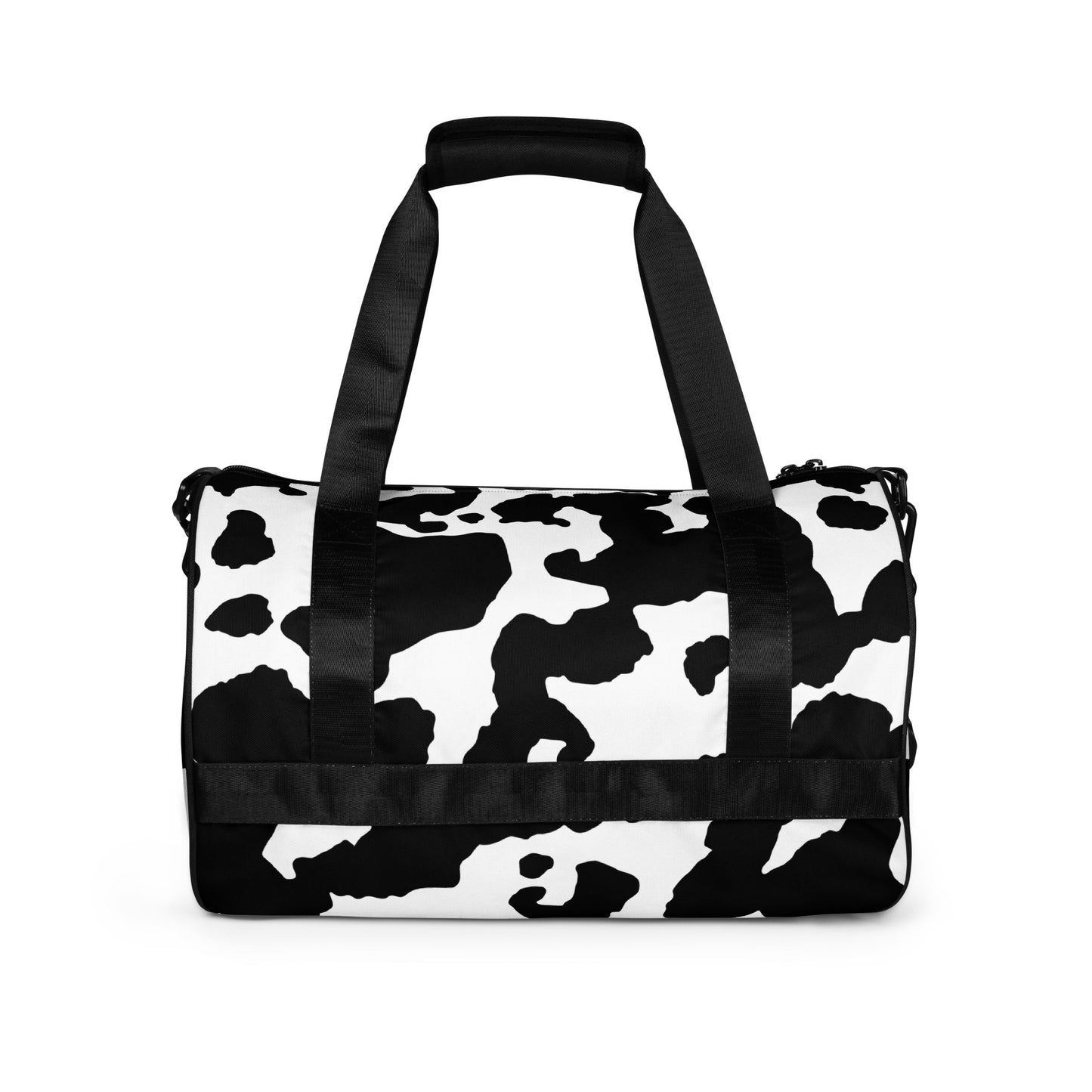 Camo Gym Bag | Black & White Cow Camouflage