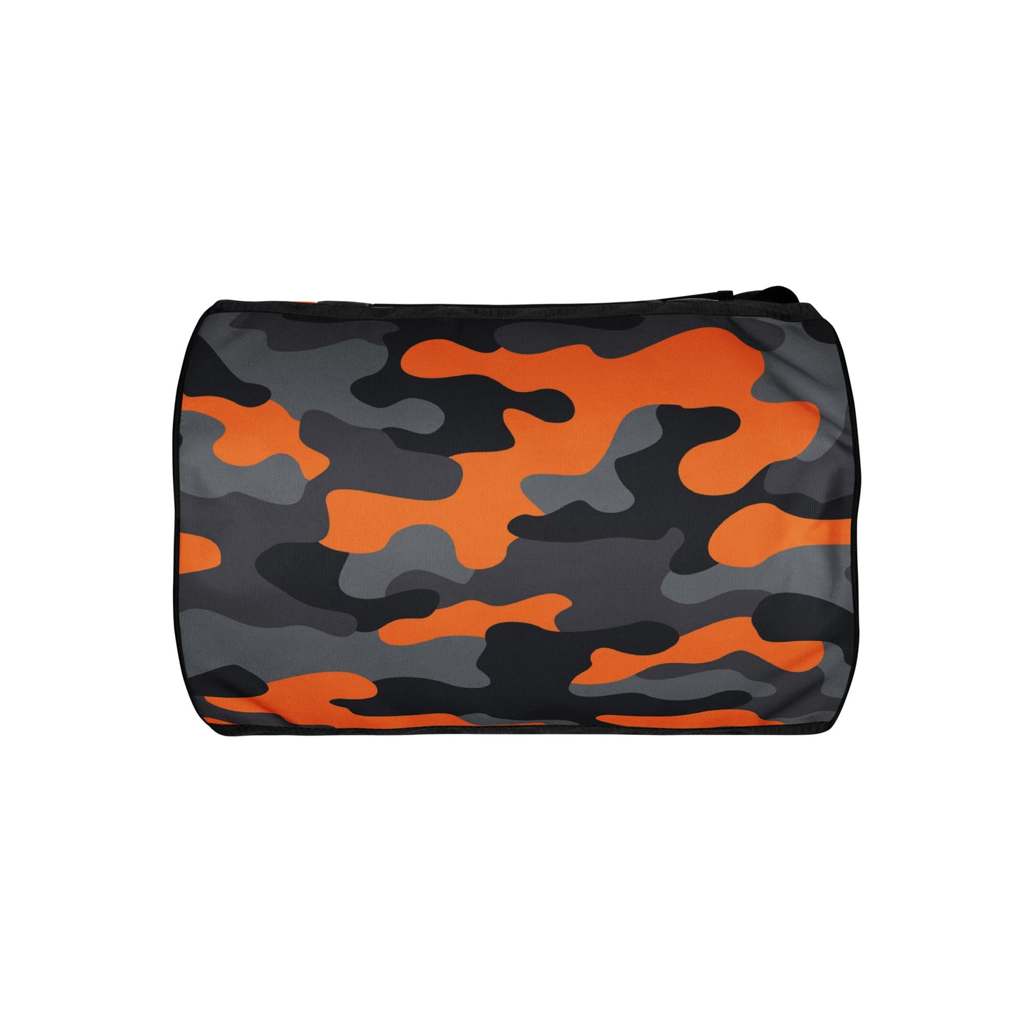 Camo Gym Bag | Orange, Black & Gray Camouflage