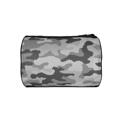 Camo Gym Bag | Black & White Digital Camouflage