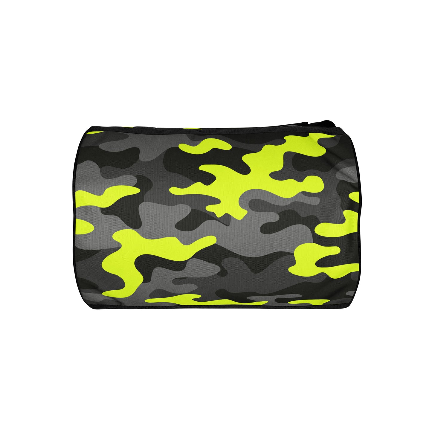 Camo Gym Bag | Black, Gray & Yellow Camouflage