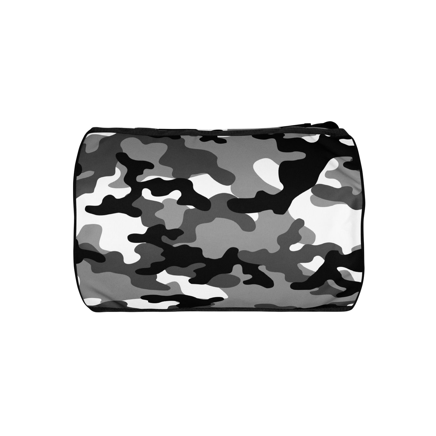 Camo Gym Bag | Black, White & Gray Camouflage