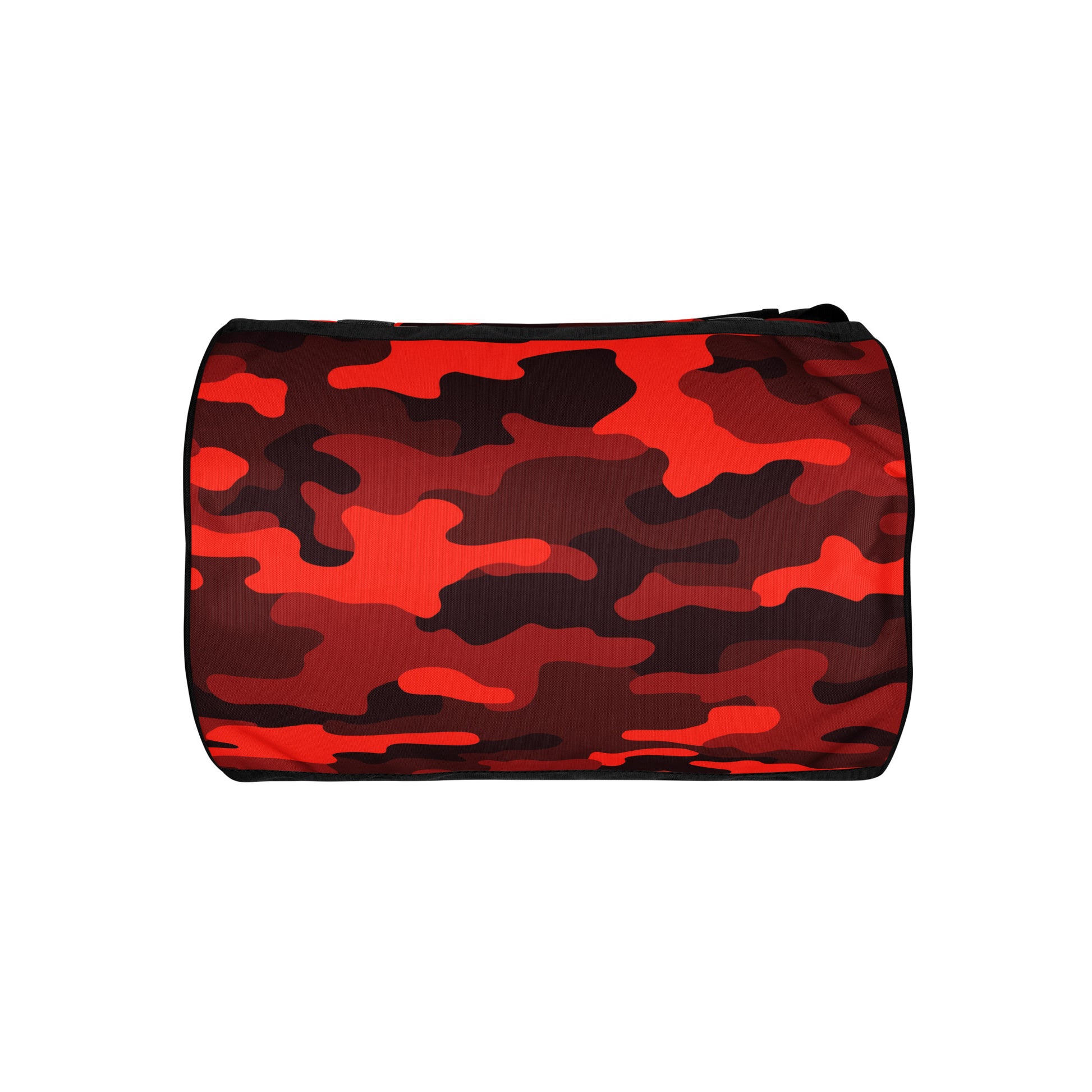 Camo Gym Bag | Scarlet Red & Black Camouflage