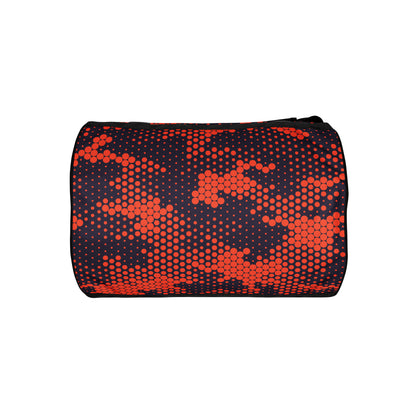 Camo Gym Bag | Orange & Blue Digital Camouflage