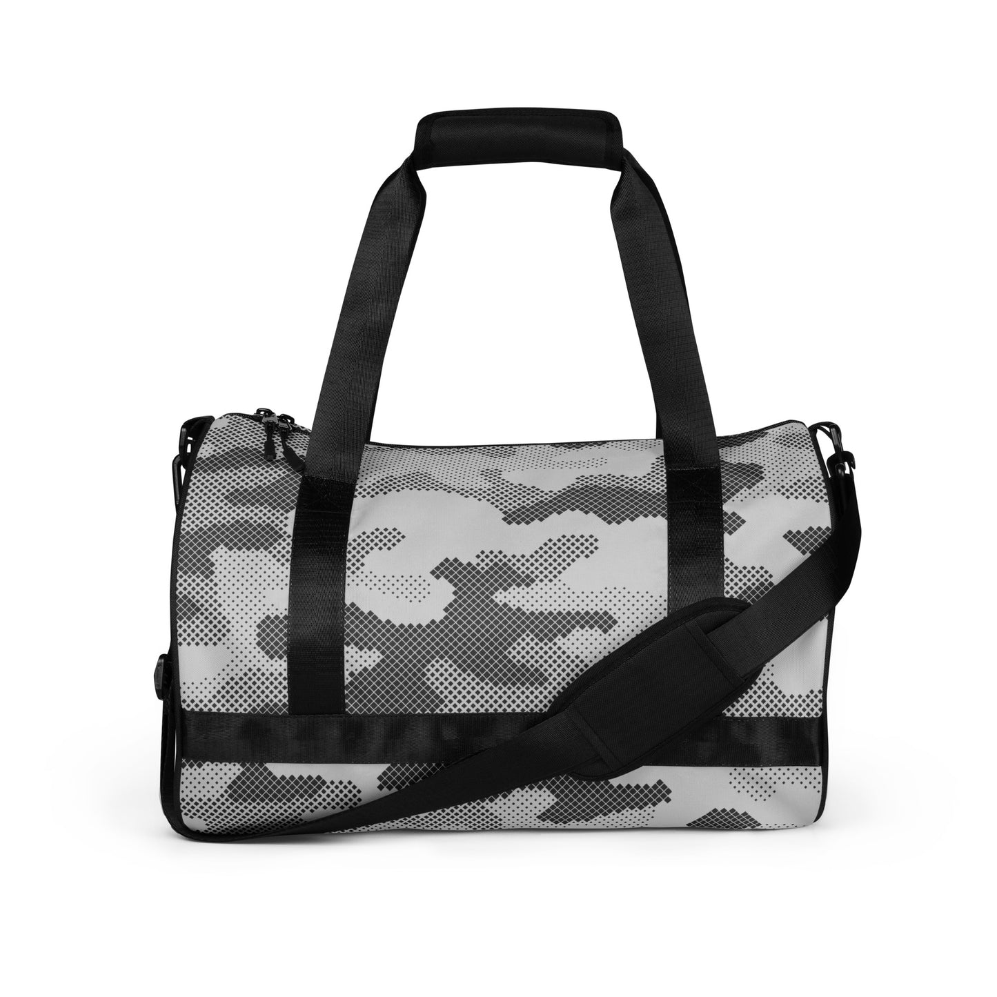 Camo Gym Bag | Black & White Digital Camouflage