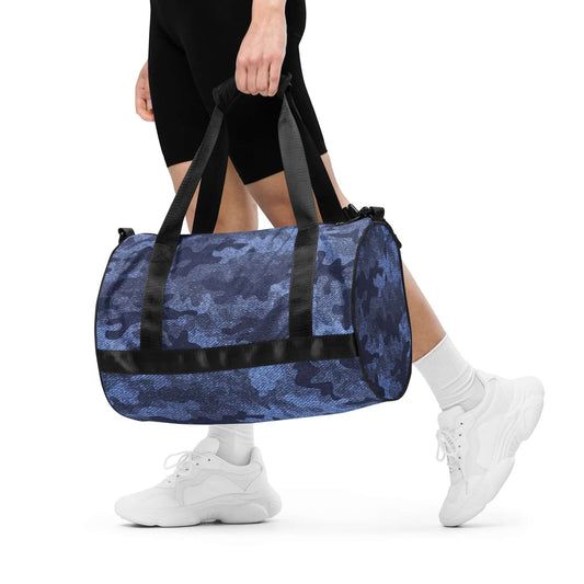 Camo Gym Bag | Denim Blue Camouflage