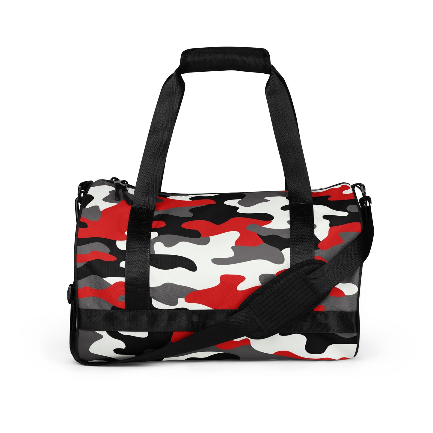 Camo Gym Bag | Red, Black & White Camouflage