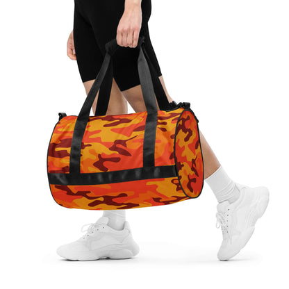 Camo Gym Bag | Orange & Red Camouflage