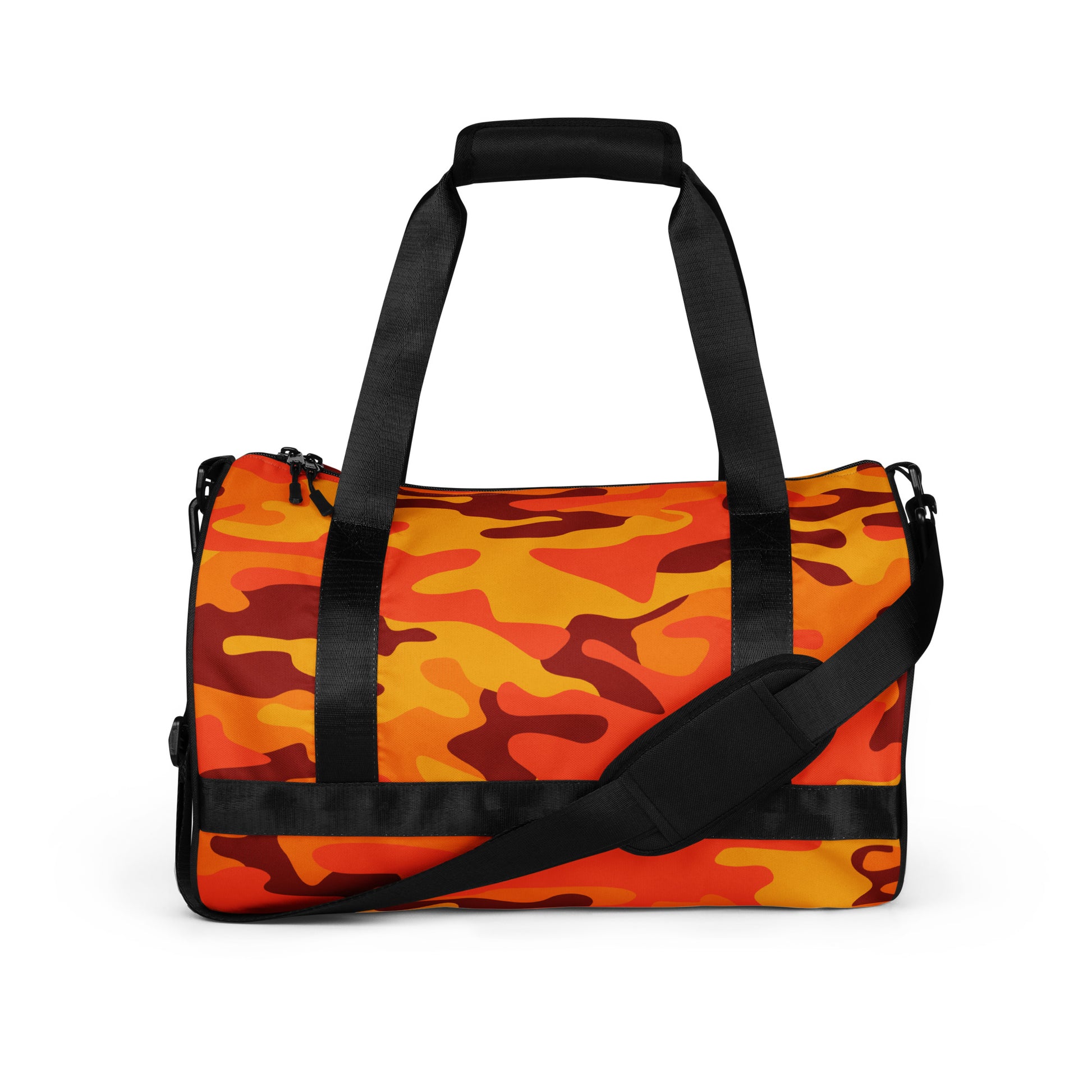 Camo Gym Bag | Orange & Red Camouflage