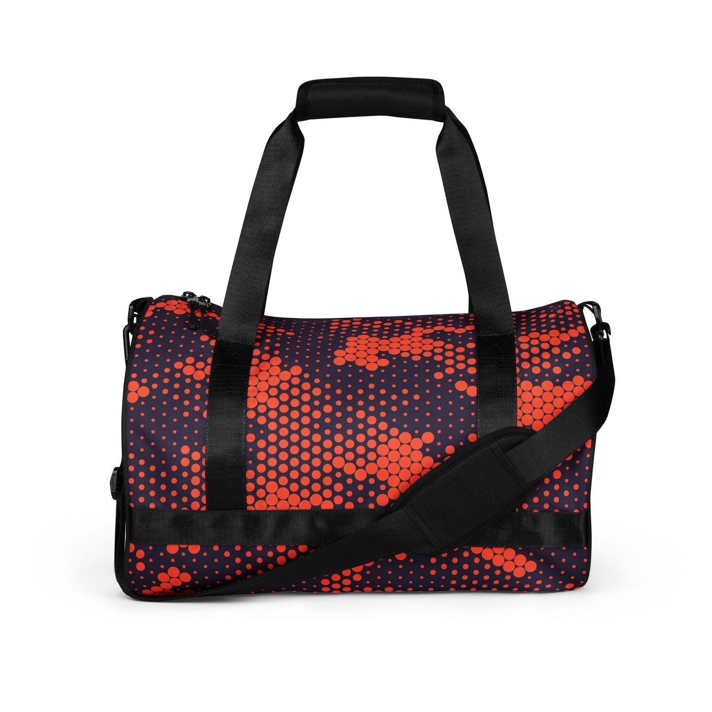 Camo Gym Bag | Orange & Blue Digital Camouflage