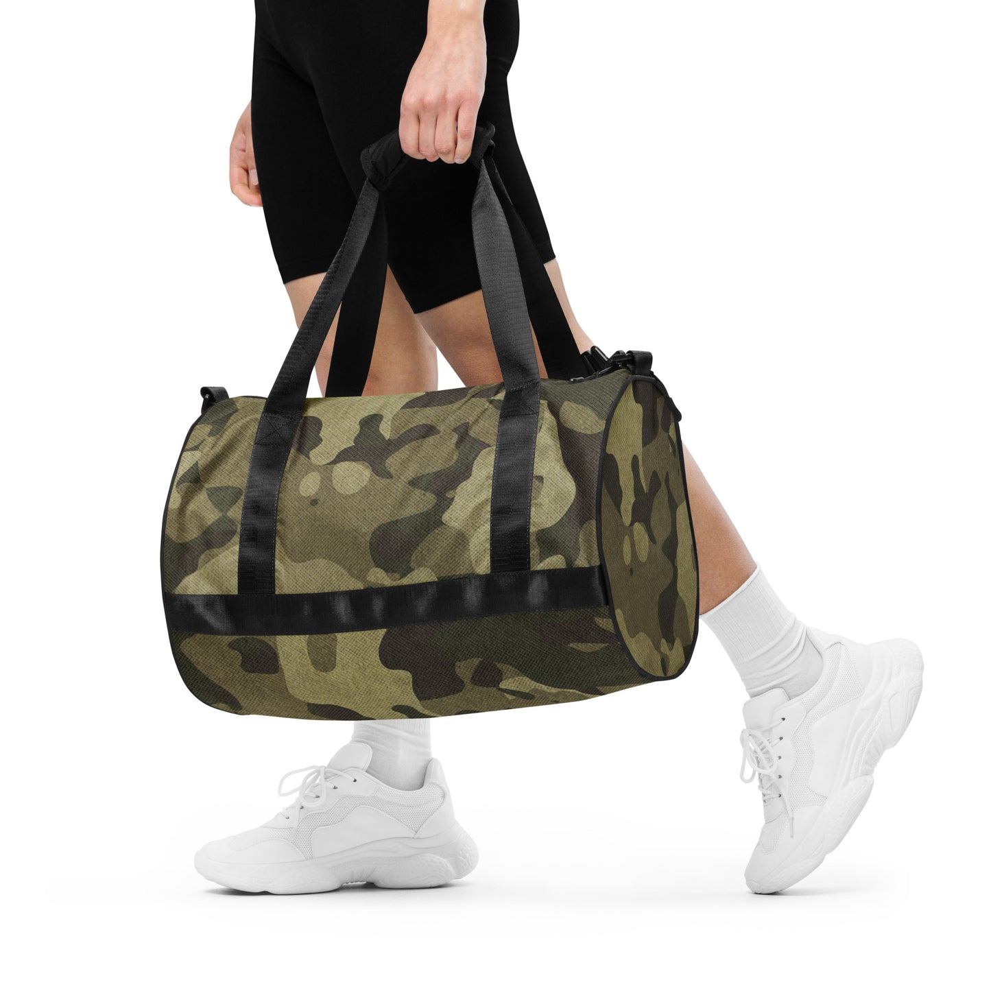 Camo Gym Bag | Green Fabric Camouflage