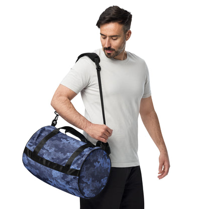 Camo Gym Bag | Denim Blue Camouflage