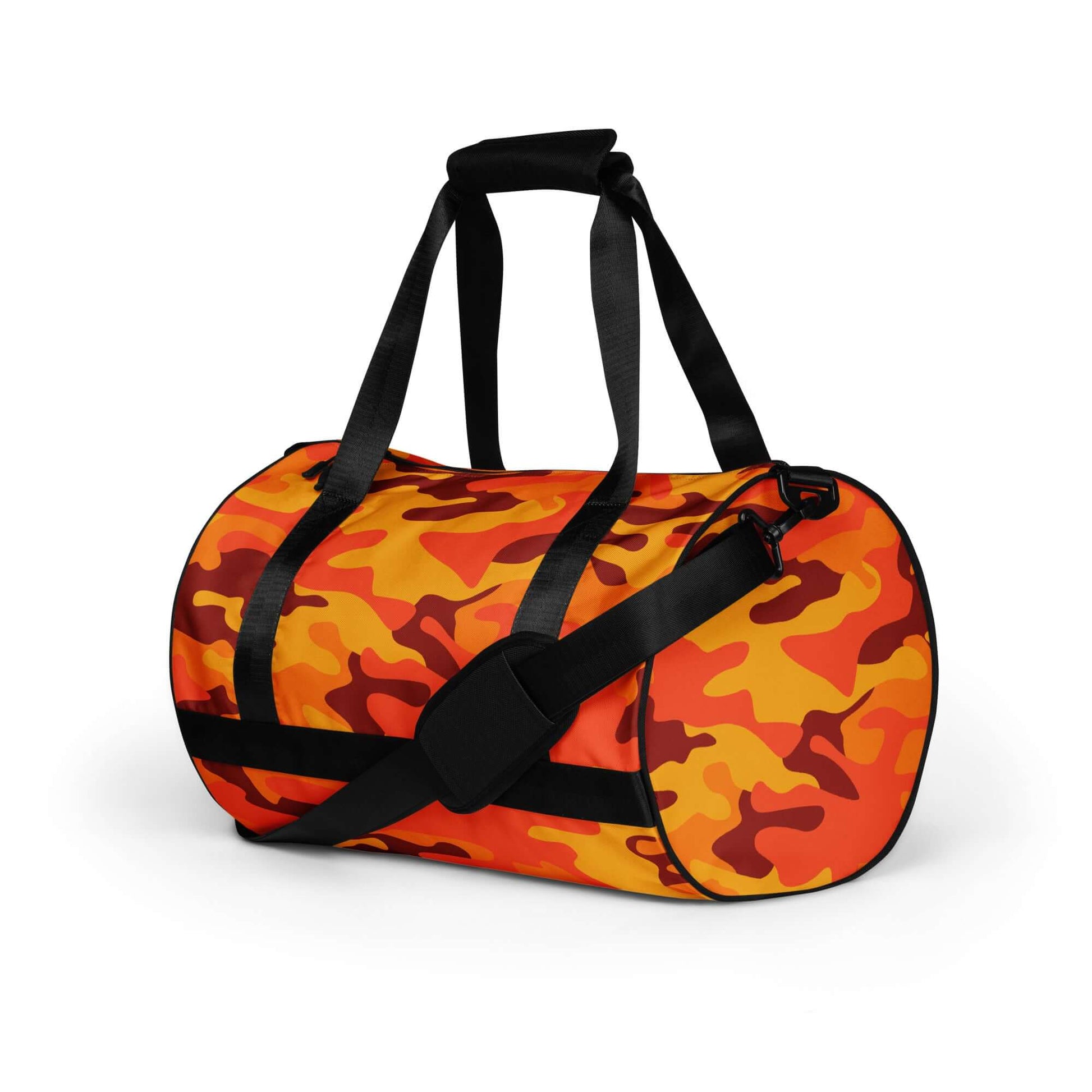 Camo Gym Bag | Orange & Red Camouflage