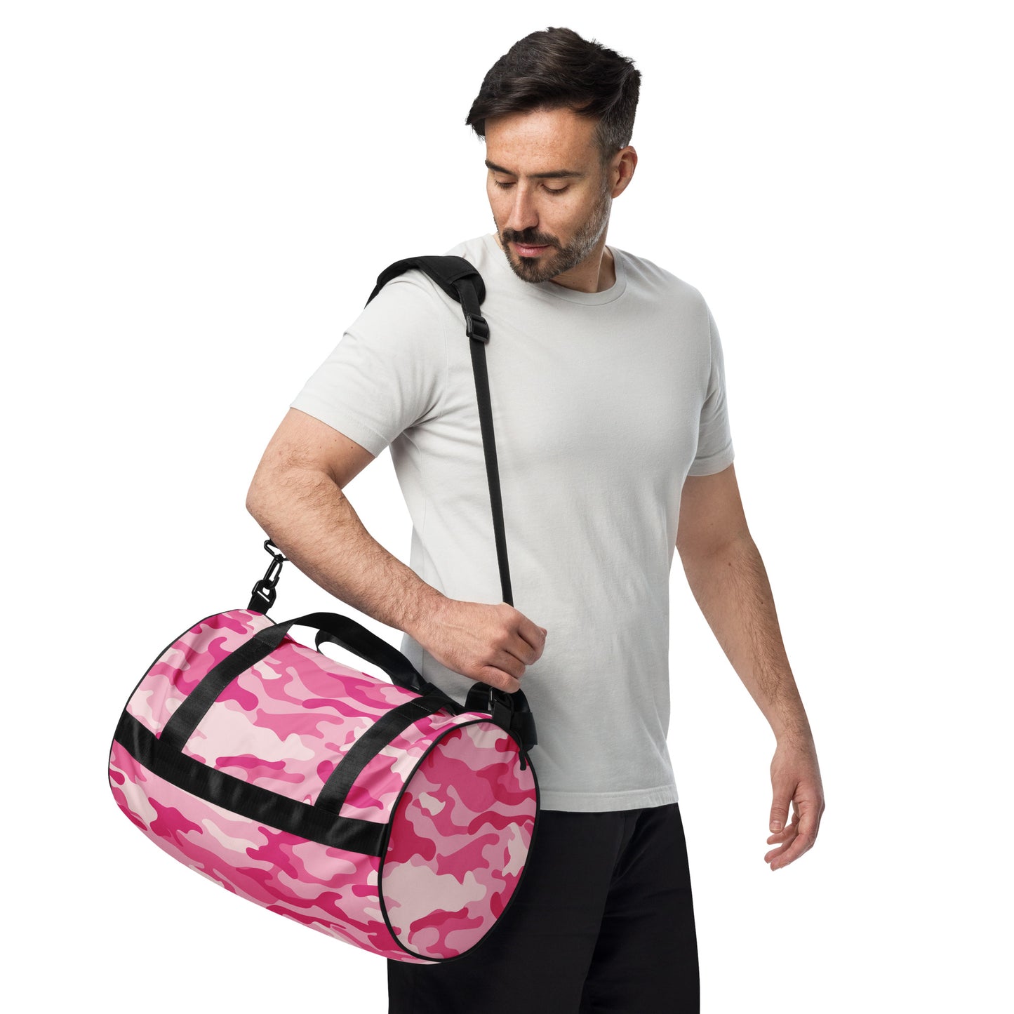 Camo Gym Bag | Lavender Pink Camouflage