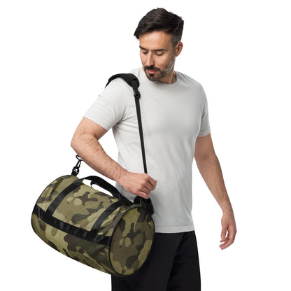 Camo Gym Bag | Green Fabric Camouflage