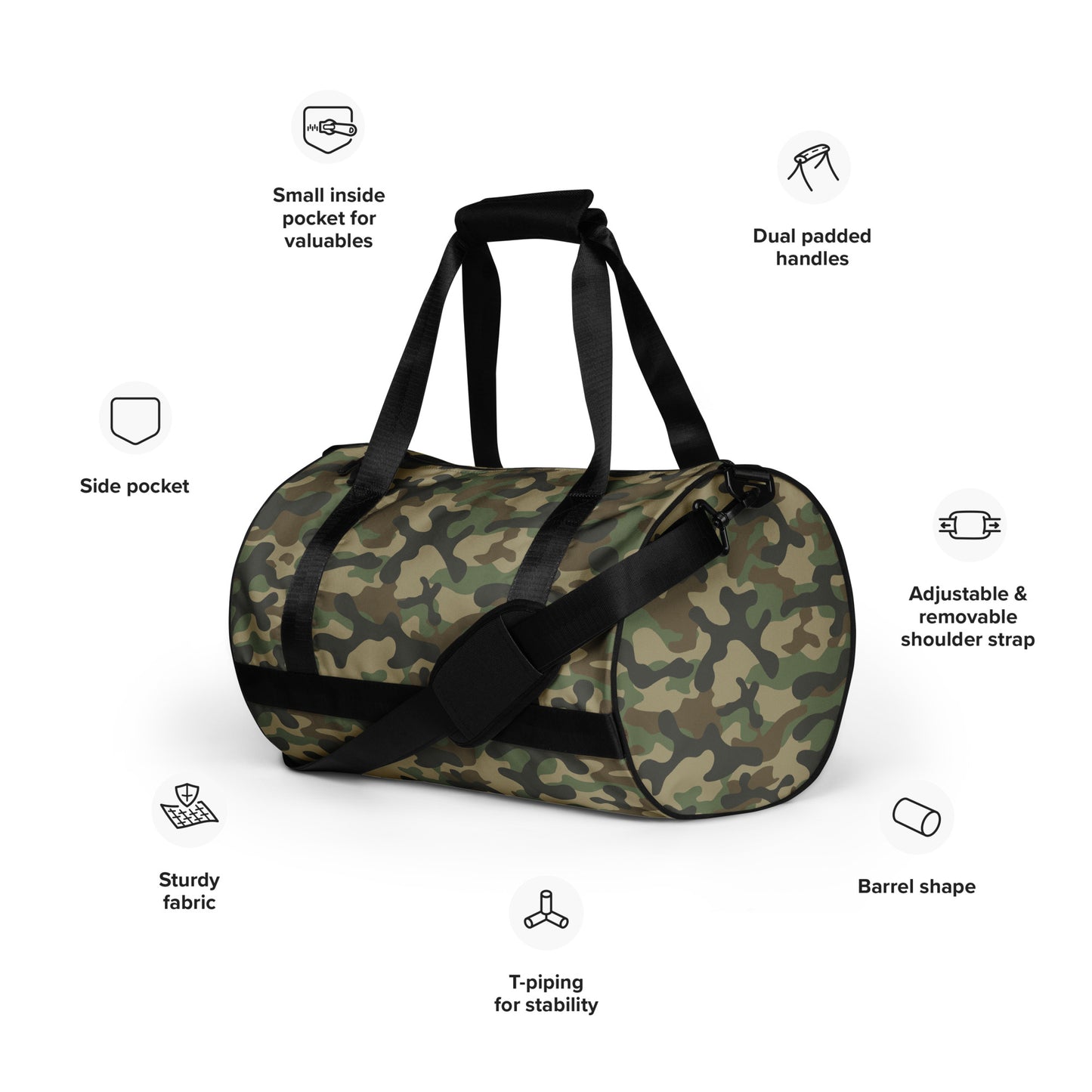 Camo Gym Bag | Military Brown Camouflage