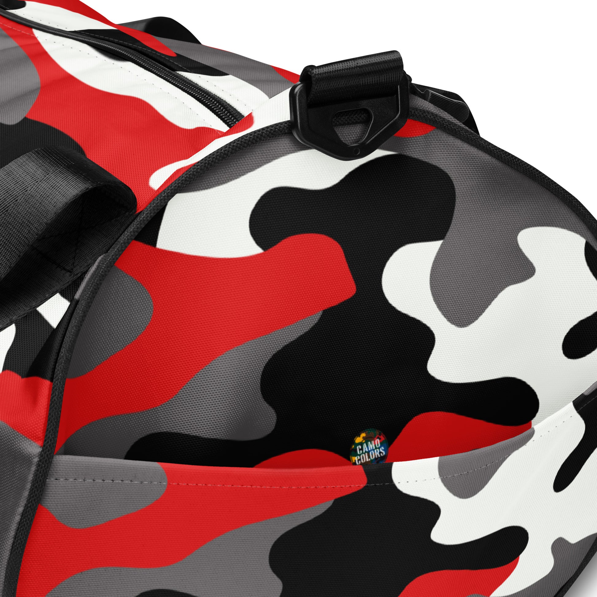 Camo Gym Bag | Red, Black & White Camouflage