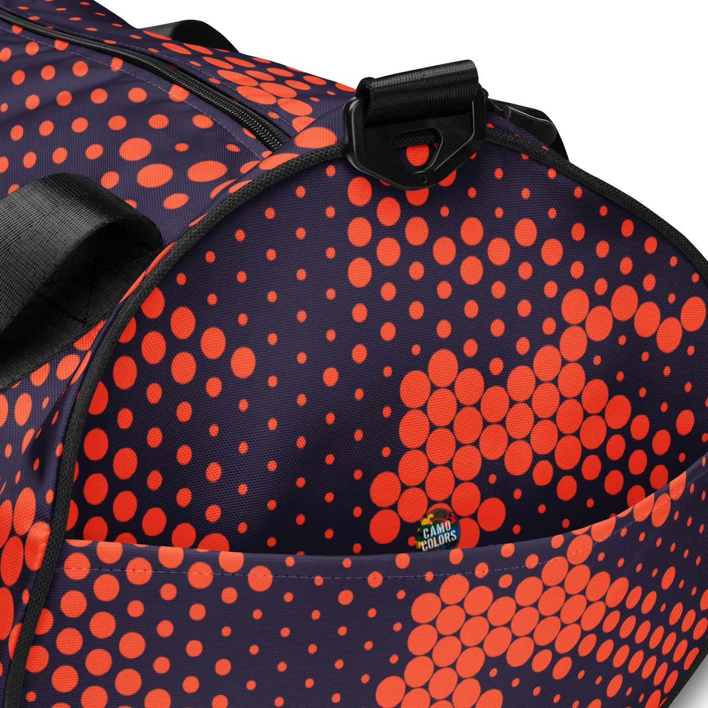 Camo Gym Bag | Orange & Blue Digital Camouflage