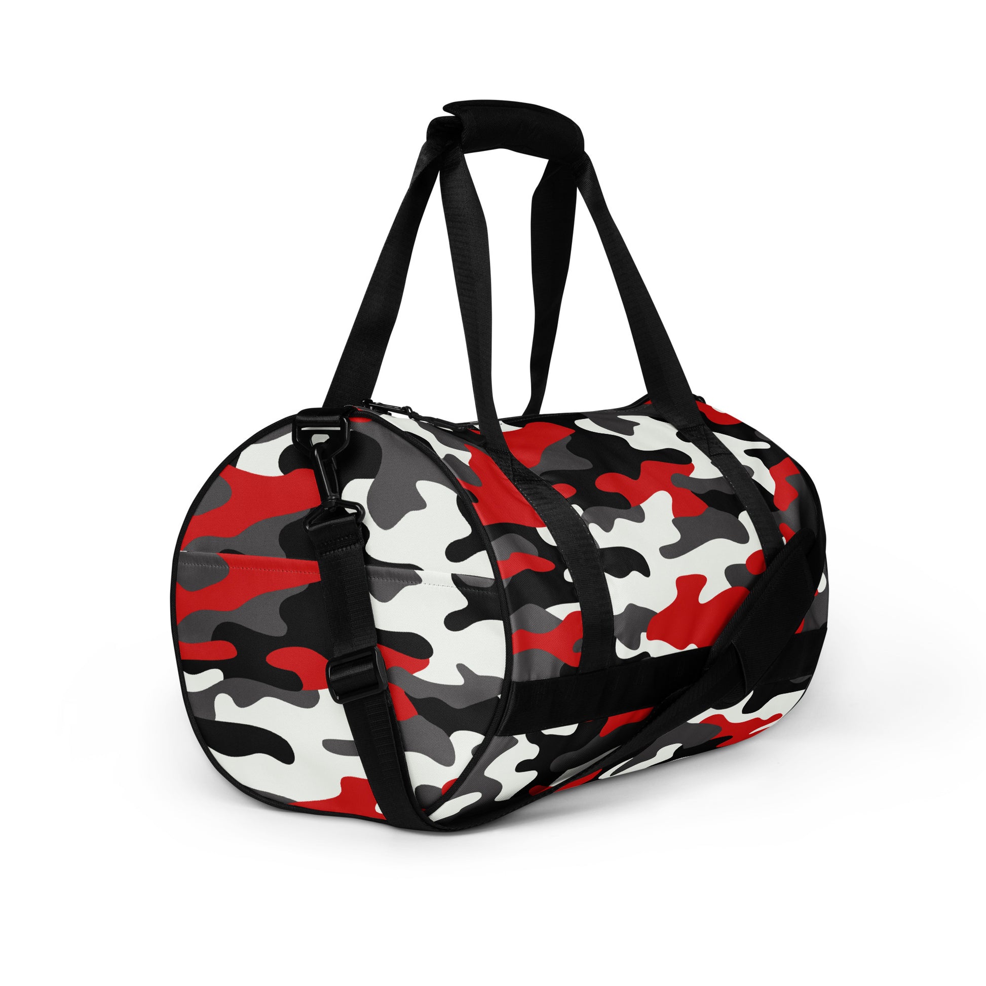 Camo Gym Bag | Red, Black & White Camouflage