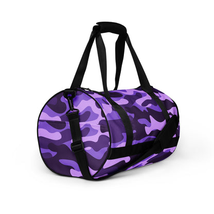 Camo Gym Bag | Purple, Blue & Mauve Camouflage