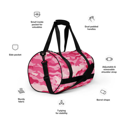 Camo Gym Bag | Lavender Pink Camouflage