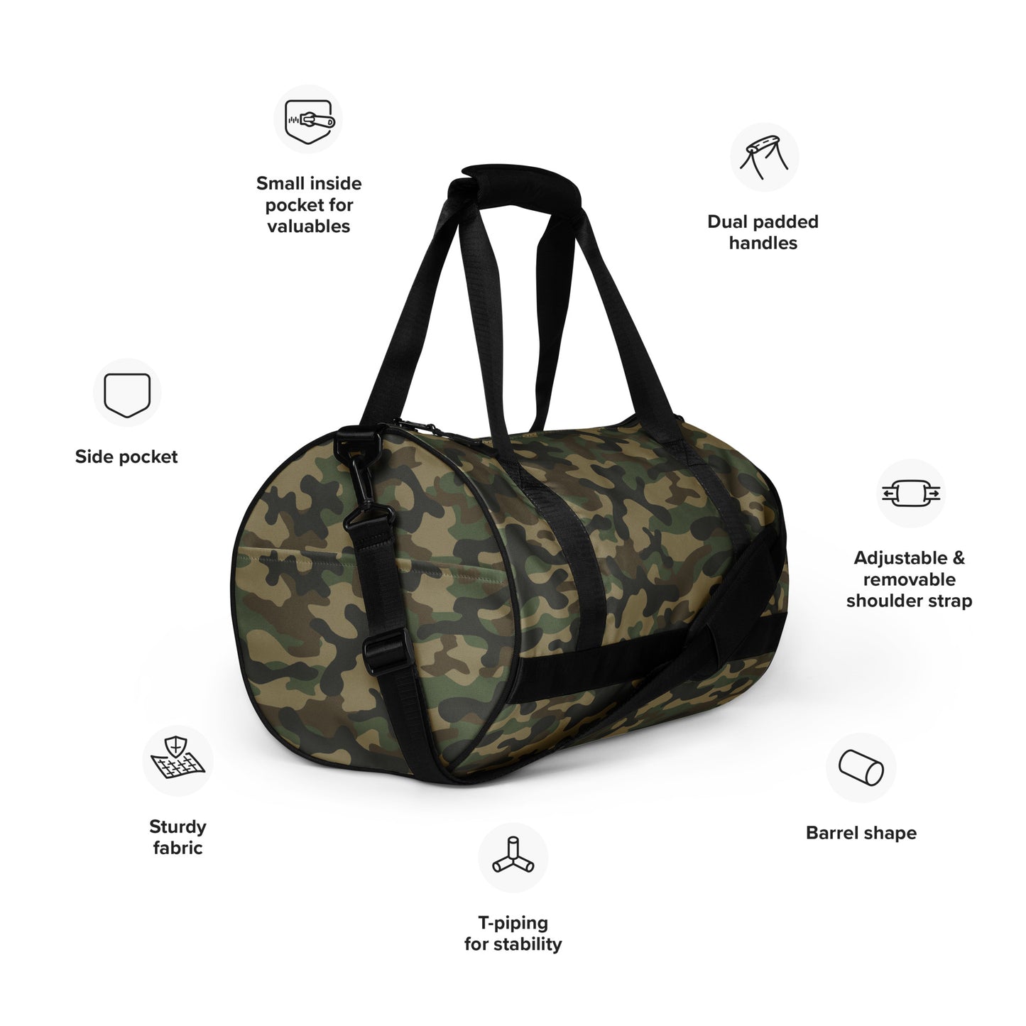 Camo Gym Bag | Military Brown Camouflage