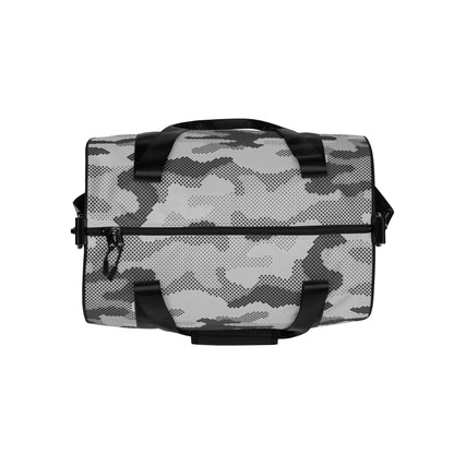 Camo Gym Bag | Black & White Digital Camouflage