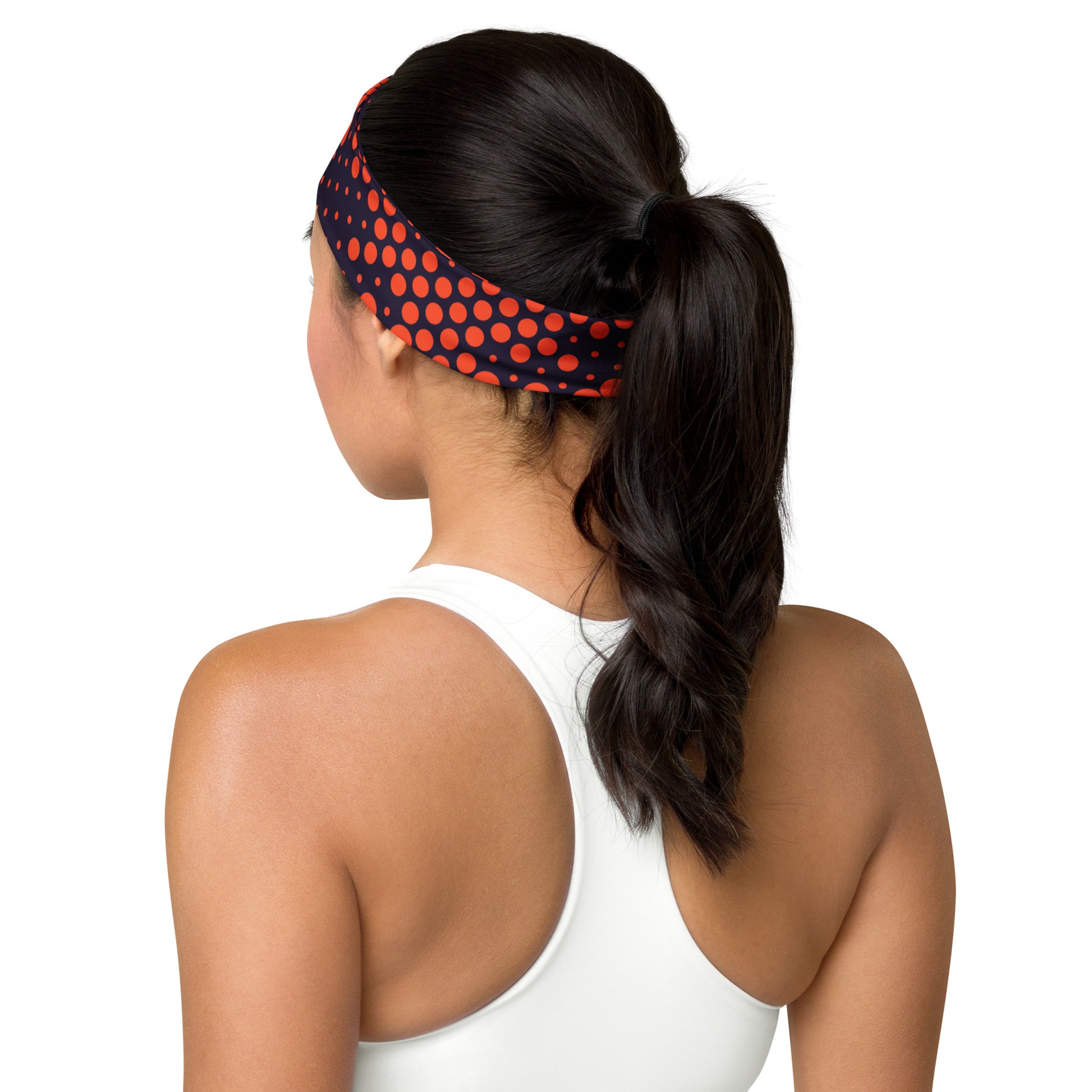 Camo Headband | Orange & Blue Digital Camouflage