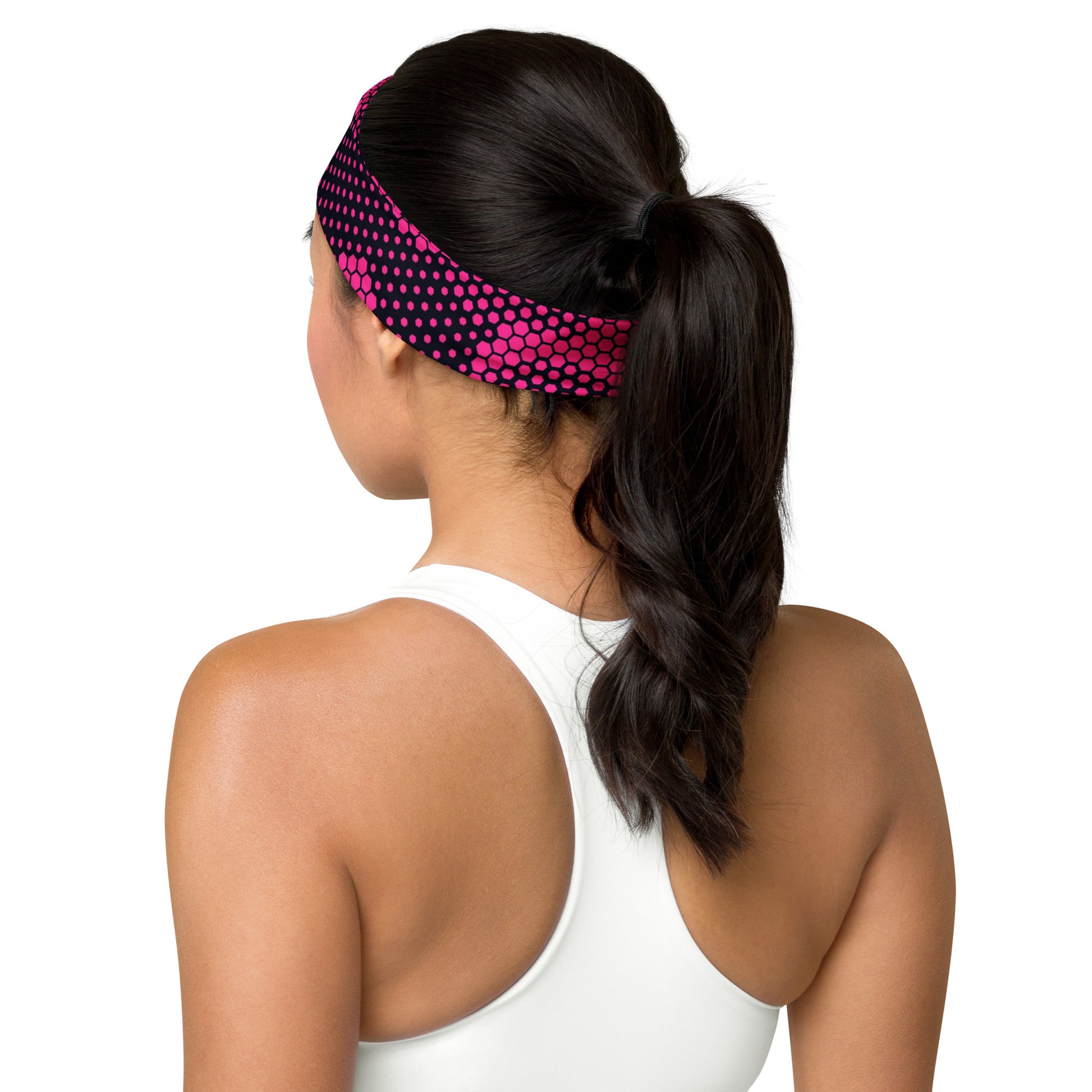 Camo Headband | Pink Digital Dotted Camouflage