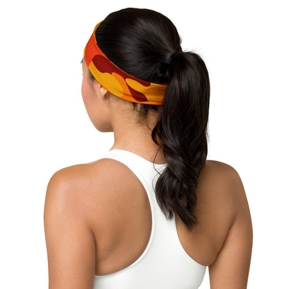 Camo Headband | Orange & Red Camouflage