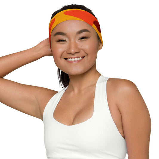 Camo Headband | Orange & Red Camouflage