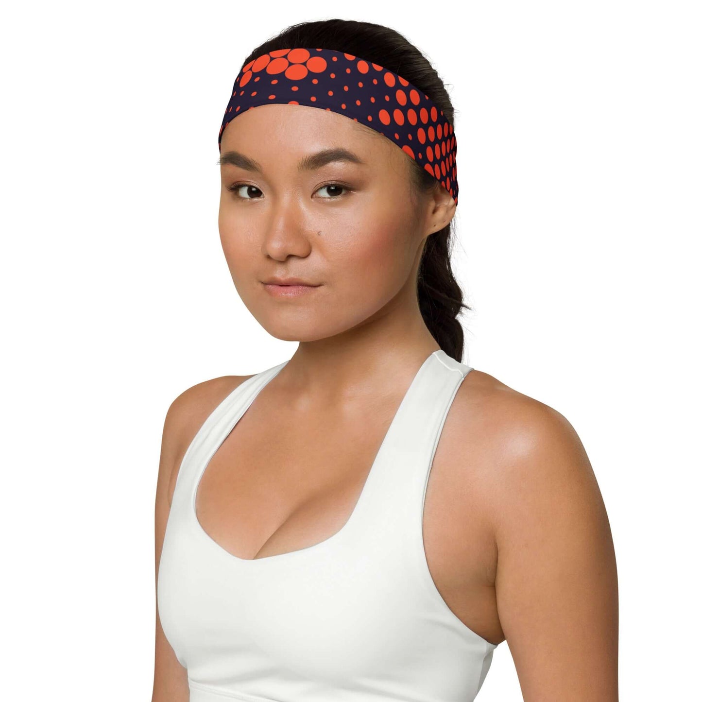 Camo Headband | Orange & Blue Digital Camouflage