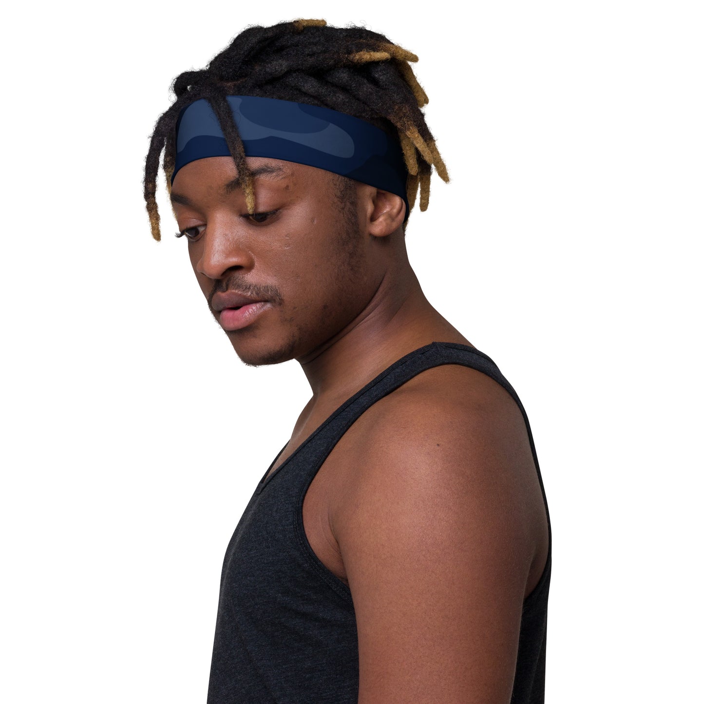 Camo Headband | Deep Blue Camouflage