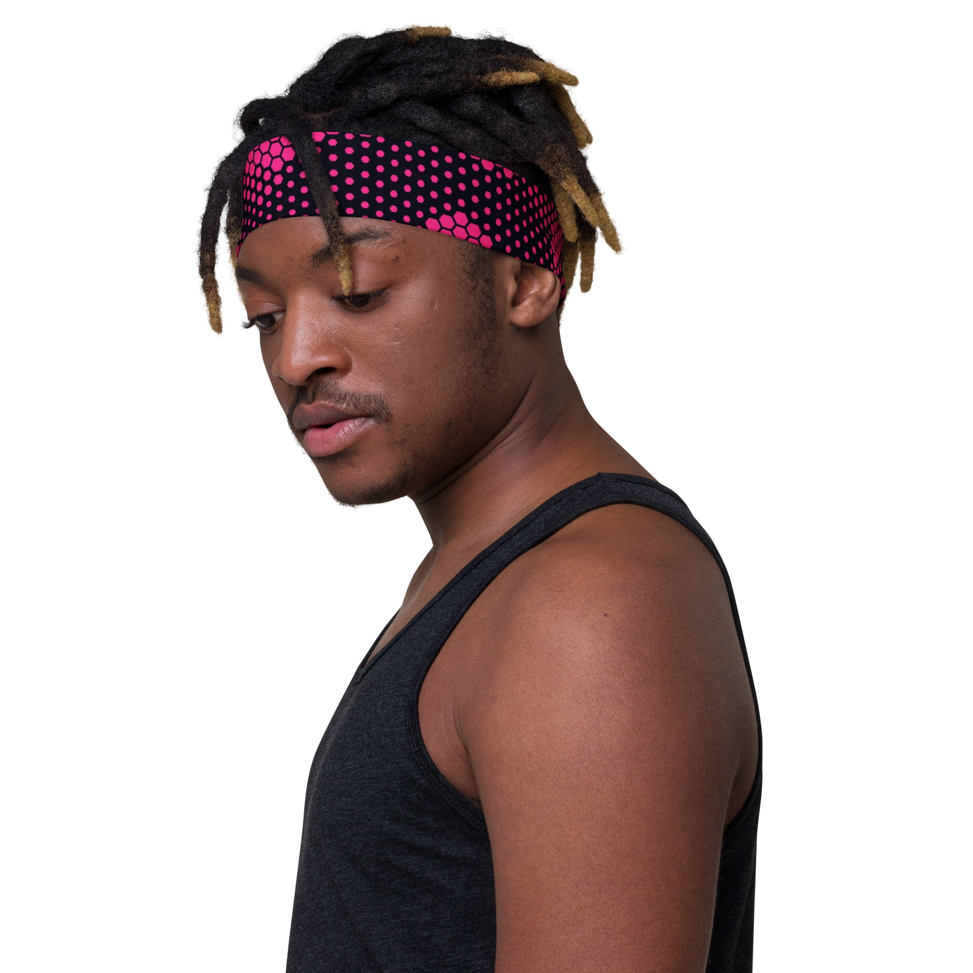 Camo Headband | Pink Digital Dotted Camouflage