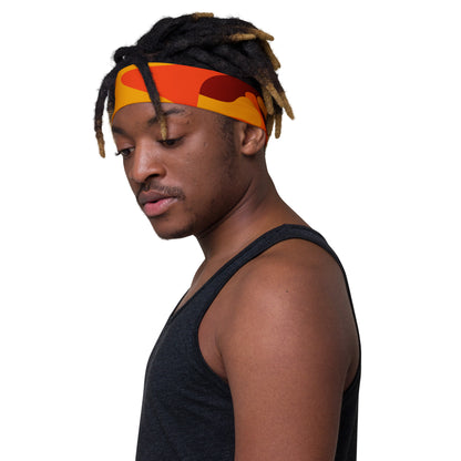 Camo Headband | Orange & Red Camouflage