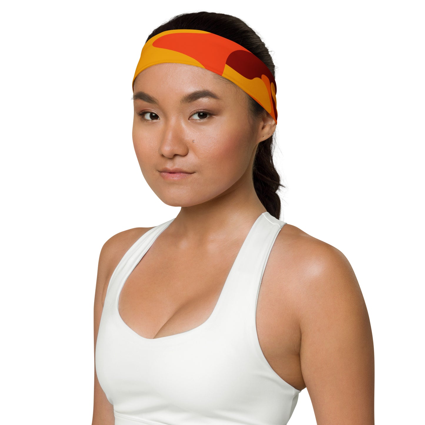 Camo Headband | Orange & Red Camouflage