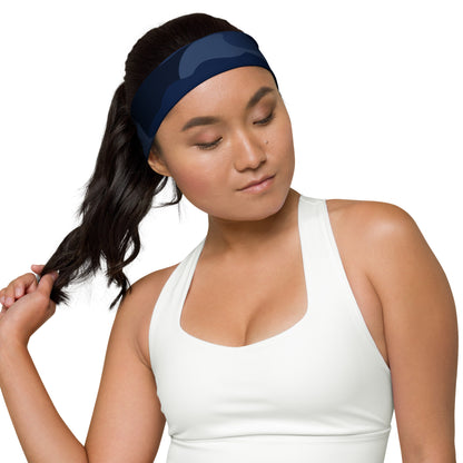 Camo Headband | Deep Blue Camouflage